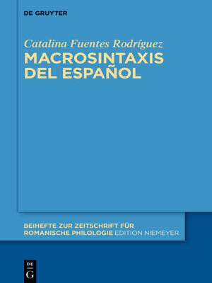 Macrosintaxis del español - ebook
